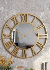 Reloj de pared calado estilo industrial