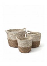 Set de 3 Canastos Duo Natural