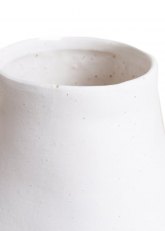 Florero ánfora Jhari Blanco 27x16