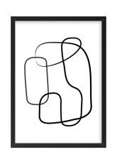 Cuadro Abstracto 3001-1 Negro