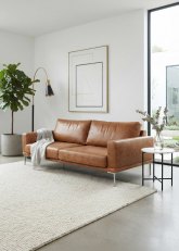 Sillón Ibiza Cuero  2 Cuerpos