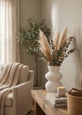 Florero Ceramica POE L Blanco