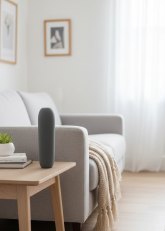 Florero Mineral Gris