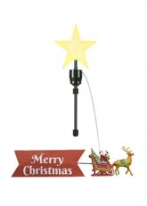 Punta de Árbol Estrella “Merry Christmas”