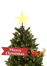 Punta de Árbol Estrella “Merry Christmas”