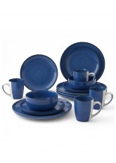 Set de Vajilla de 12 piezas azul índigo