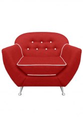 Sillón Bari 1 cuerpo Bari Rojo