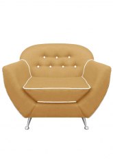 Sillón Bari 1 cuerpo Bolton Beige Claro