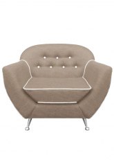 Sillón Bari 1 cuerpo Bolton Gris