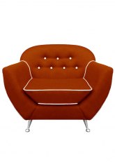 Sillón Bari 1 cuerpo Bolton Terracota