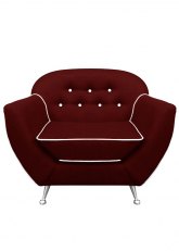 Sillón Bari 1 cuerpo Venecia Bordo