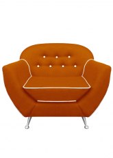 Sillón Bari 1 cuerpo Venecia Naranja