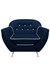 Sillón Bari 1 cuerpo Venecia Azul Francia