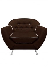 Sillón Bari 1 cuerpo Bari Chocolate