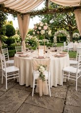 Set Silla Tiffany White x4