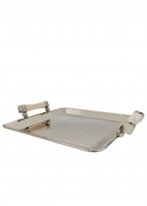 Centro 40 x 40 cm c/hueso Gris