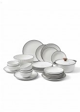 Set de Vajillas de 18 piezas Ceramica Blanca