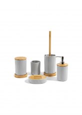 Set de baño bambú 5 piezas