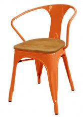 Sillon Tolix Madera - Tono Naranja 
