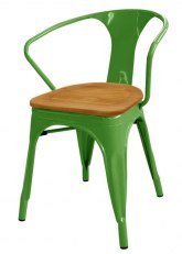 Sillon Tolix Madera - Tono Verde Claro