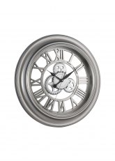 Reloj de Pared Calado Plata Transparente