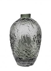 Jarrón de cristal negro S