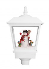 Farol con Muñeco de Nieve