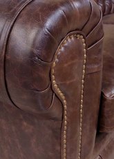 Sillon Chesterfield Cuero 1 Cuerpo