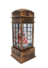 Cabina Telefónica con Glitter Papá Noel