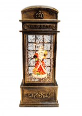 Cabina Telefónica con Glitter Papá Noel