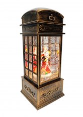 Cabina Telefónica con Glitter Papá Noel