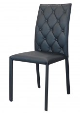 Lapislazuli Capitone Tapizado Negro