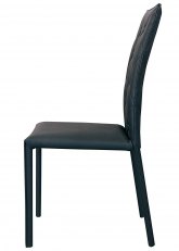 Lapislazuli Capitone Tapizado Negro