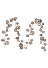 Guirnalda de Bolas Navideñas Doradas