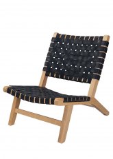 Sillon Nativa Cuero Cuero Negro