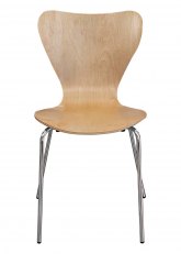 Silla Butterfly Natural Pata Chrome Natural