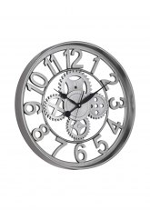 Reloj de Pared Calado Árabes Plateado