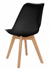 Silla Eames Cross Wood Color - Negro