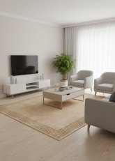 Alfombra con Borde Griego 160 cm