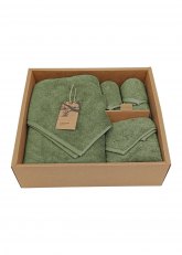 Juego de 4 toallas lisas