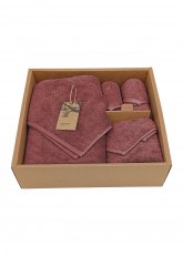 Juego de 4 toallas lisas