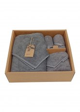 Juego de 4 toallas lisas