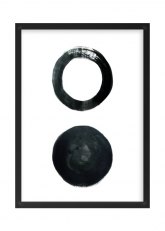 Cuadro Abstracto 3001-2 Negro