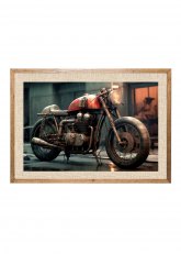 Cuadro Moto Fashionista MDP Roble
