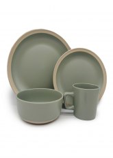 Set de Vajilla 16 piezas verde