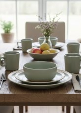 Set de Vajilla 16 piezas verde