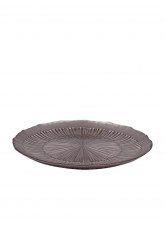 Plato de vidrio Selis 21 CM Marron