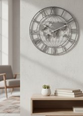 Reloj de pared Mapamundi calado 50 cm