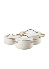 Set de bateria cocina 8 Piezas Blanco