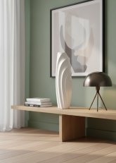 Jarrón de cerámica Ondulado Blanco